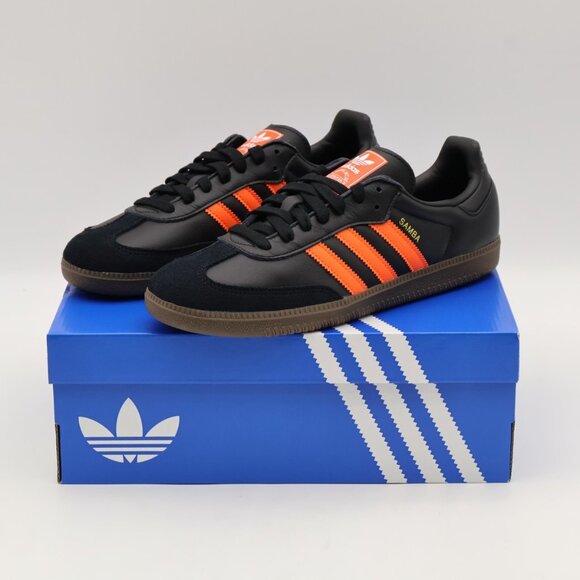 adidas Samba OG Black Impact Orange - Picture 1 of 4